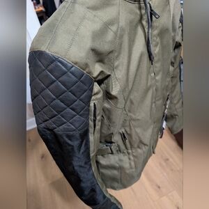 Speed and Strength Women's Olive Black Double Take Textile Motorcycle Jacket Med